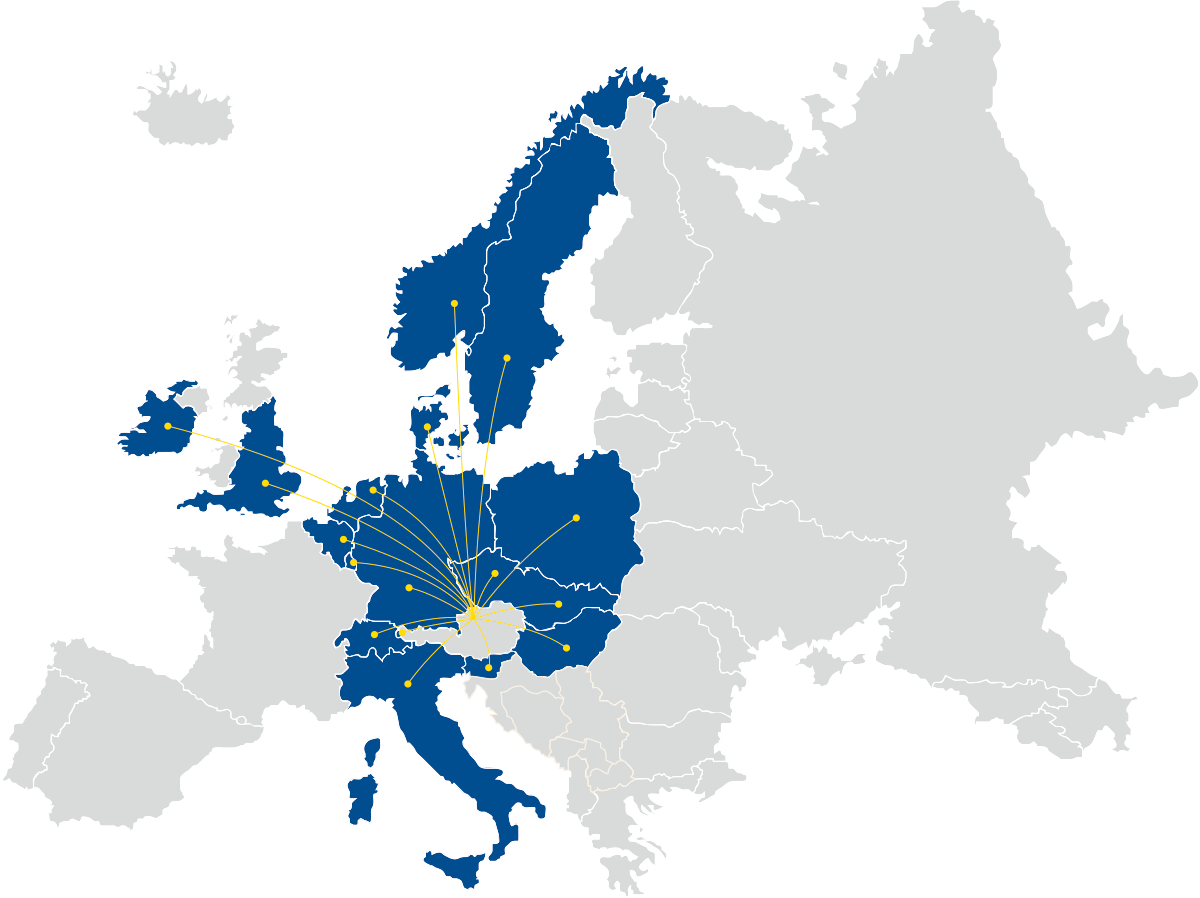 Europakarte | AIGNER Int. Transporte